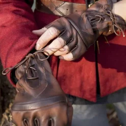 Epic Armoury Fingerlose Handschuhe Mit Schnürsenkeln, Braun 7 Epic Armoury Fingerlose Handschuhe Mit Schnürsenkeln, Braun -Halloween Verkäufe fingerlose handschuhe mit schnuersenkeln braun 2