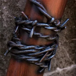 Epic Armoury LARP Baseballschläger Stacheldraht, 80 Cm, Holz -Halloween Verkäufe larp baseballschlaeger stacheldraht 80 cm holz 2