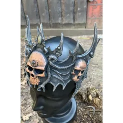Epic Armoury Latex-Tiara Mit Schädeln -Halloween Verkäufe latex tiara mit schaedeln 2