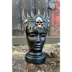 Epic Armoury Latex-Tiara Mit Schädeln