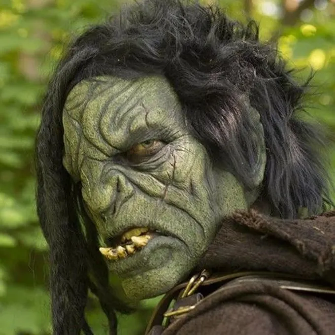 Epic Armoury Orc-Maske Mit Haaren 2 Epic Armoury Orc-Maske Mit Haaren – Bild 2