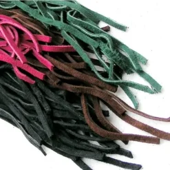 Velourleder Lace Blau 5 Mm X 1 M